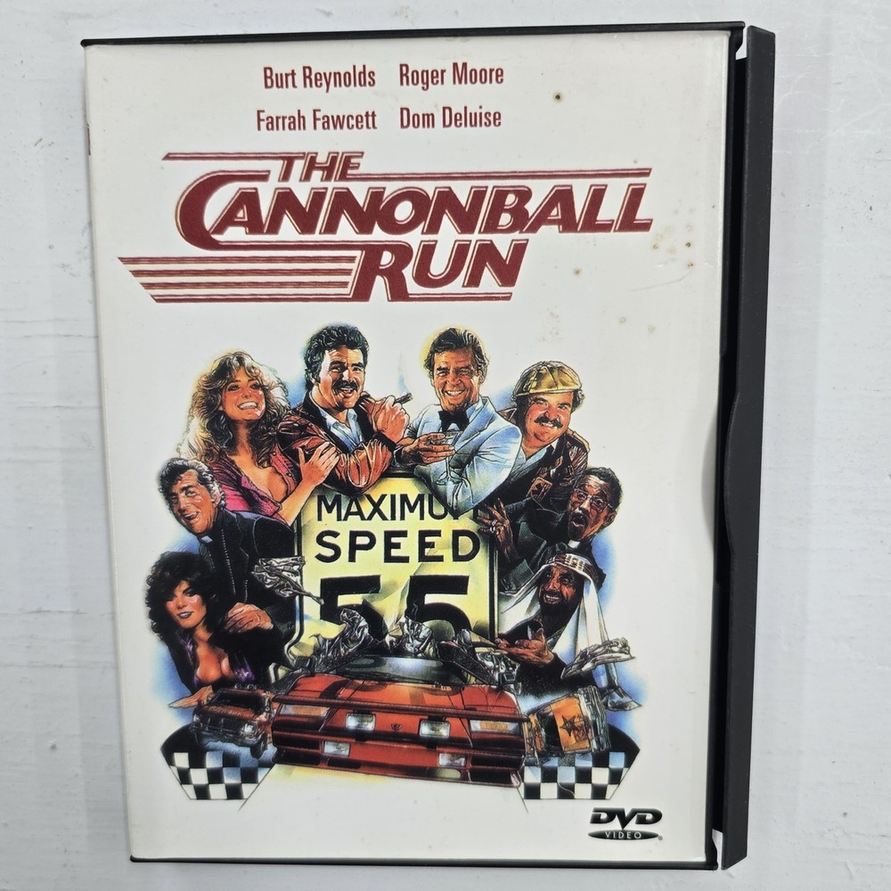 The Cannonball Run DVD 1981 Burt Reynolds Roger Moore Farrah Fawcett Comedy